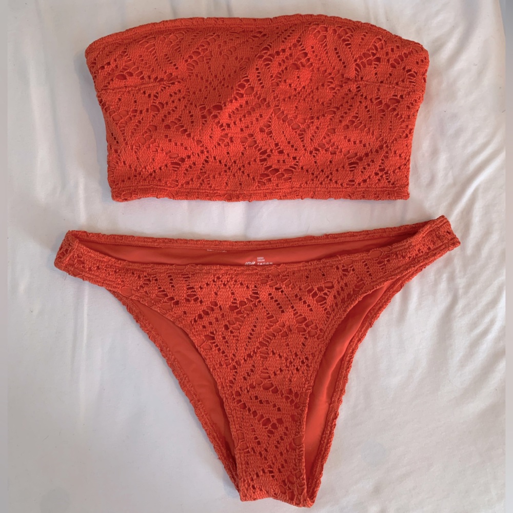 Aerie bandeau bikini lightly worn XS/S